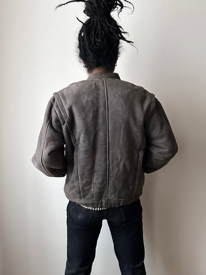 80s craft mouton bombar jacket