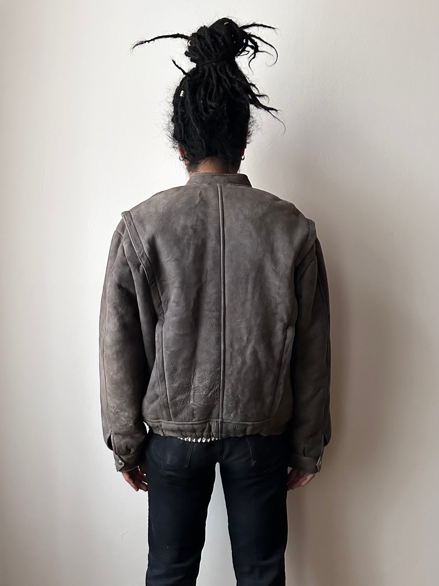 80s craft mouton bombar jacket