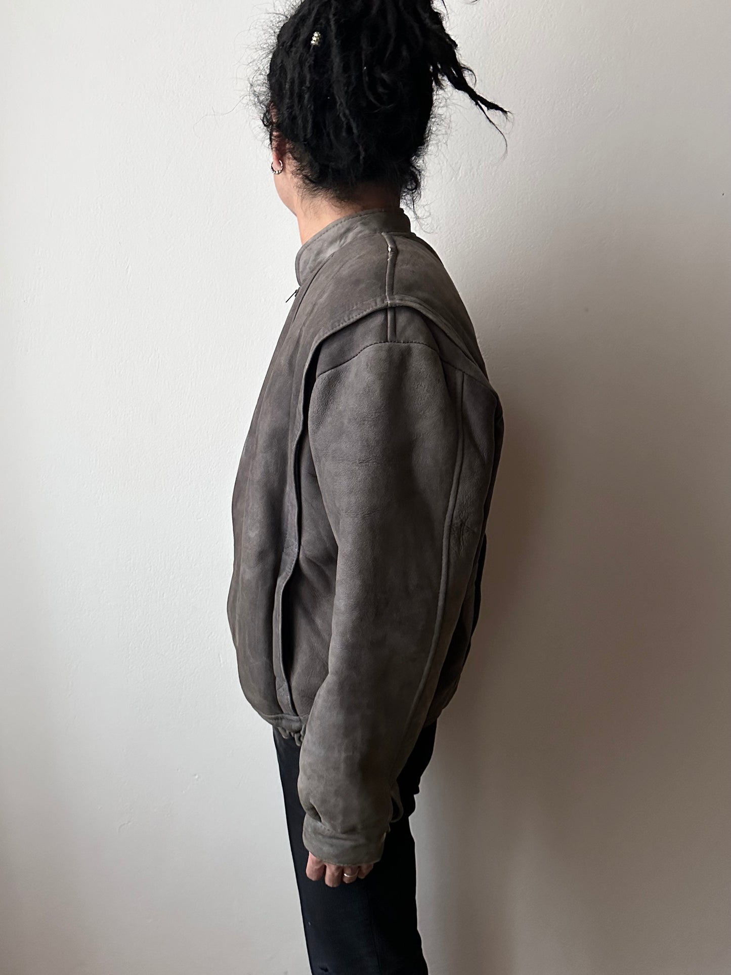 80s craft mouton bombar jacket