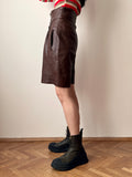 80s SARDAR London leather shorts