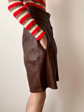 80s SARDAR London leather shorts