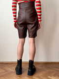 80s SARDAR London leather shorts