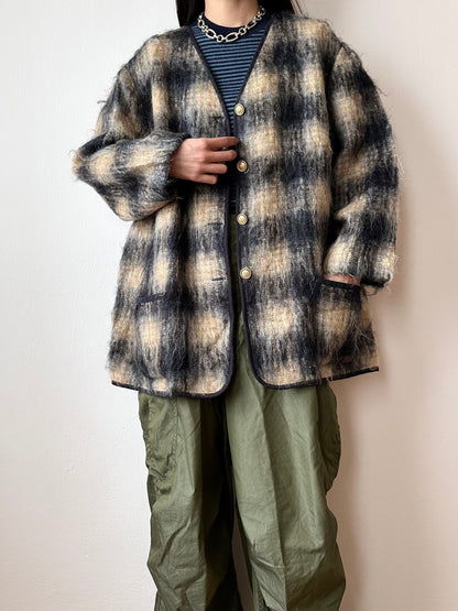 mohair wool cardigan