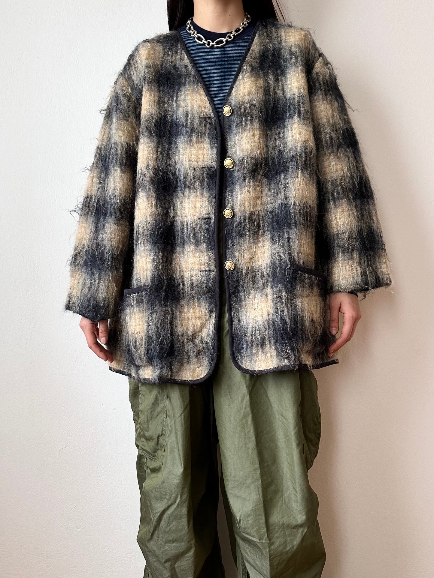 mohair wool cardigan