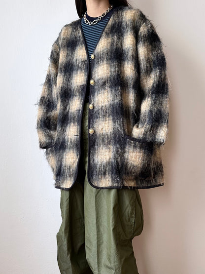 mohair wool cardigan