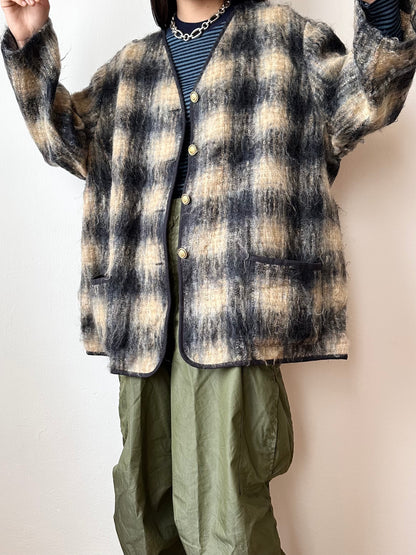 mohair wool cardigan