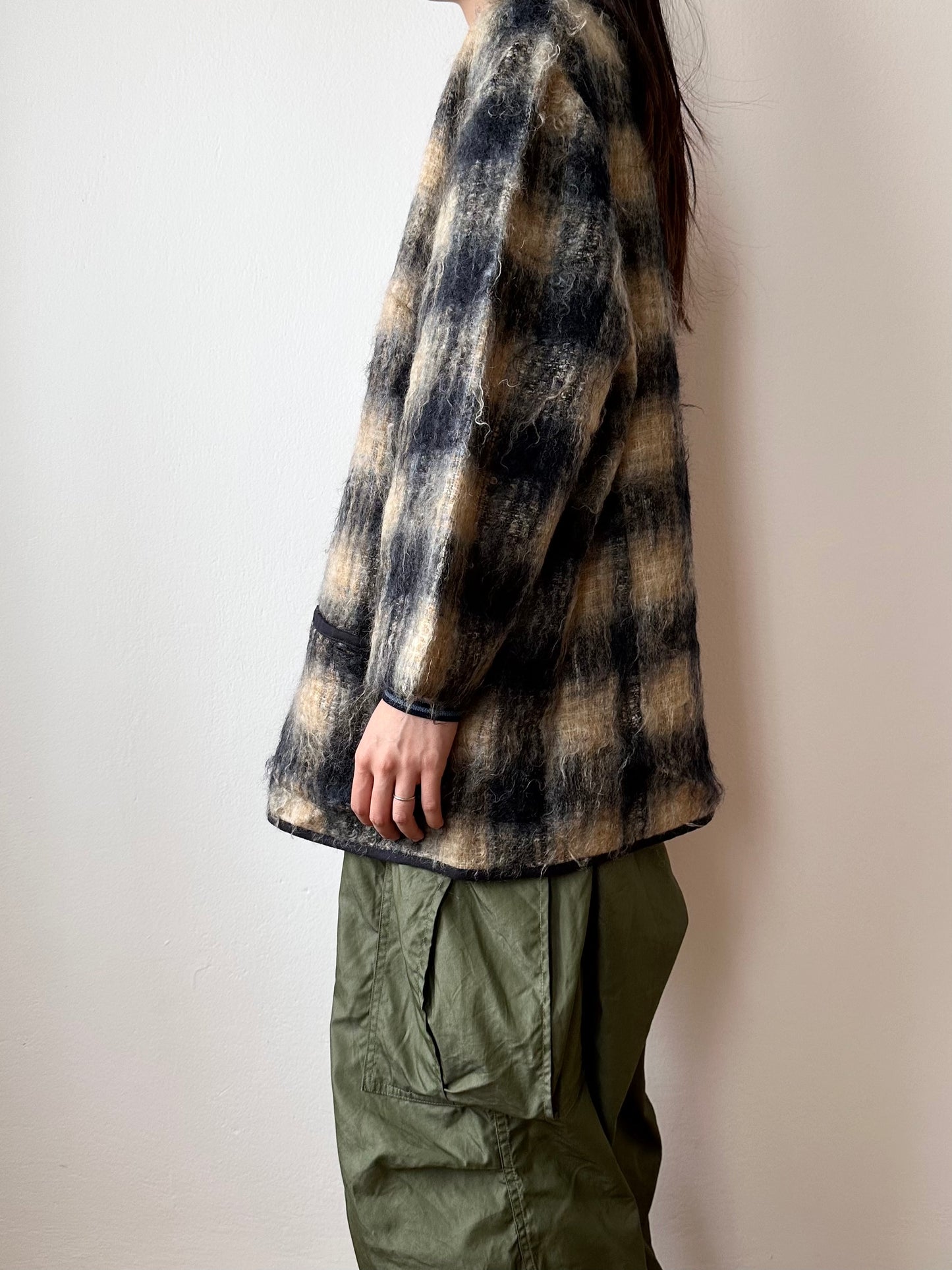 mohair wool cardigan