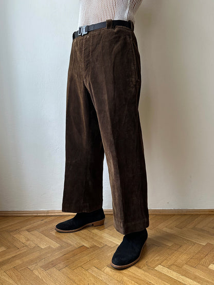 ~1940s French corduroy work trousers - w34