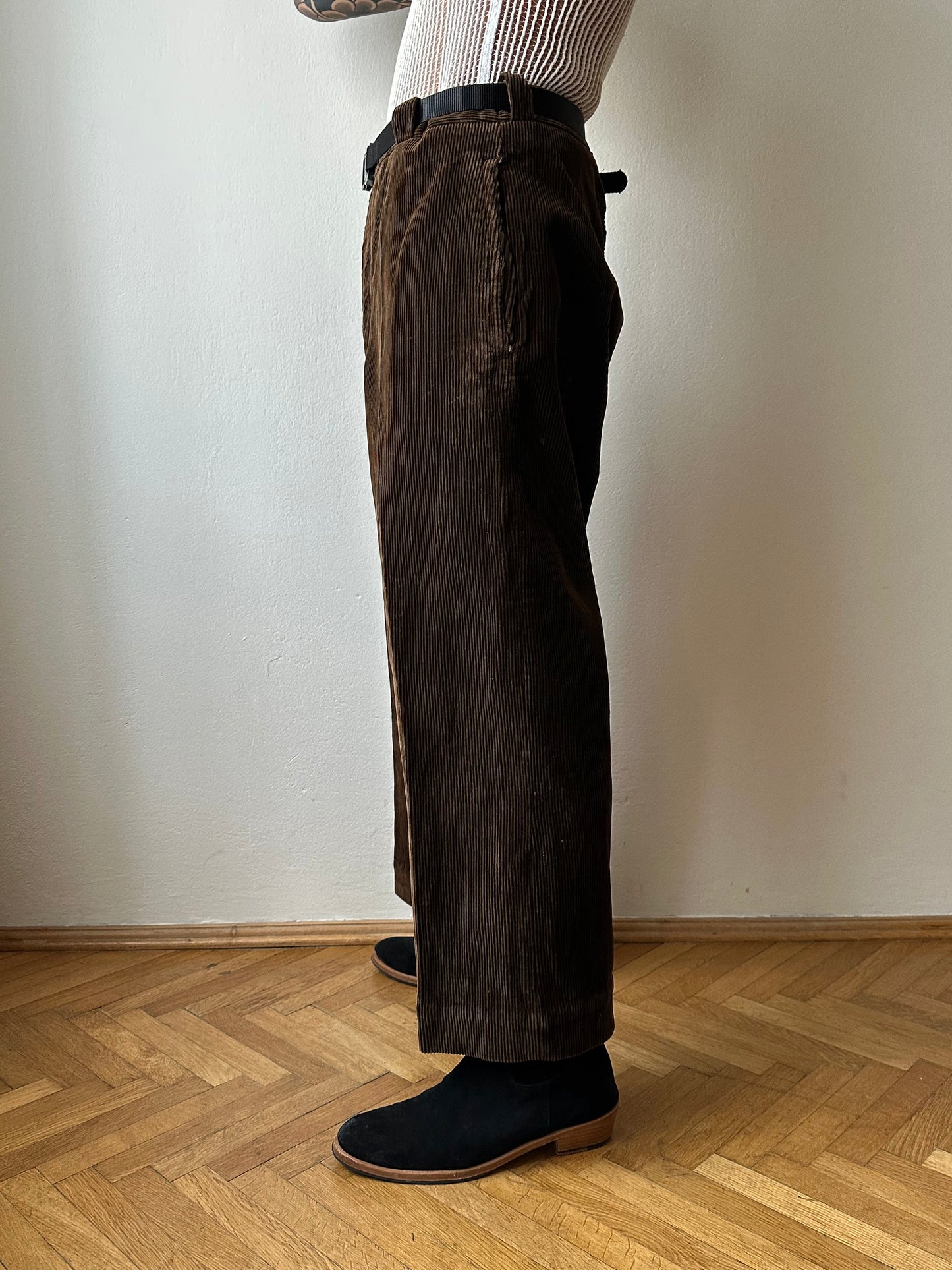 ~1940s French corduroy work trousers - w34
