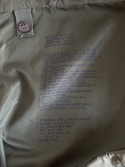 Dead stock 1950's us army m1951 arctic trouser