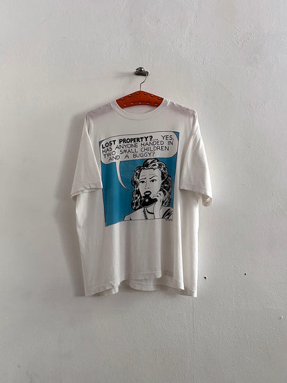 1991 Roy Lichtenstein 90's 90年代 91年 ロイ リキテンスタイン Tee T-shirt Vintage Tシャツ ヴィンテージ シングルステッチ Art Pop art ポップアート Toto Praha Vintage clothing store Antique shop Prague 古着屋 アンティークショップ プラハ ユーロ古着  ヨーロッパ古着 古着卸 
