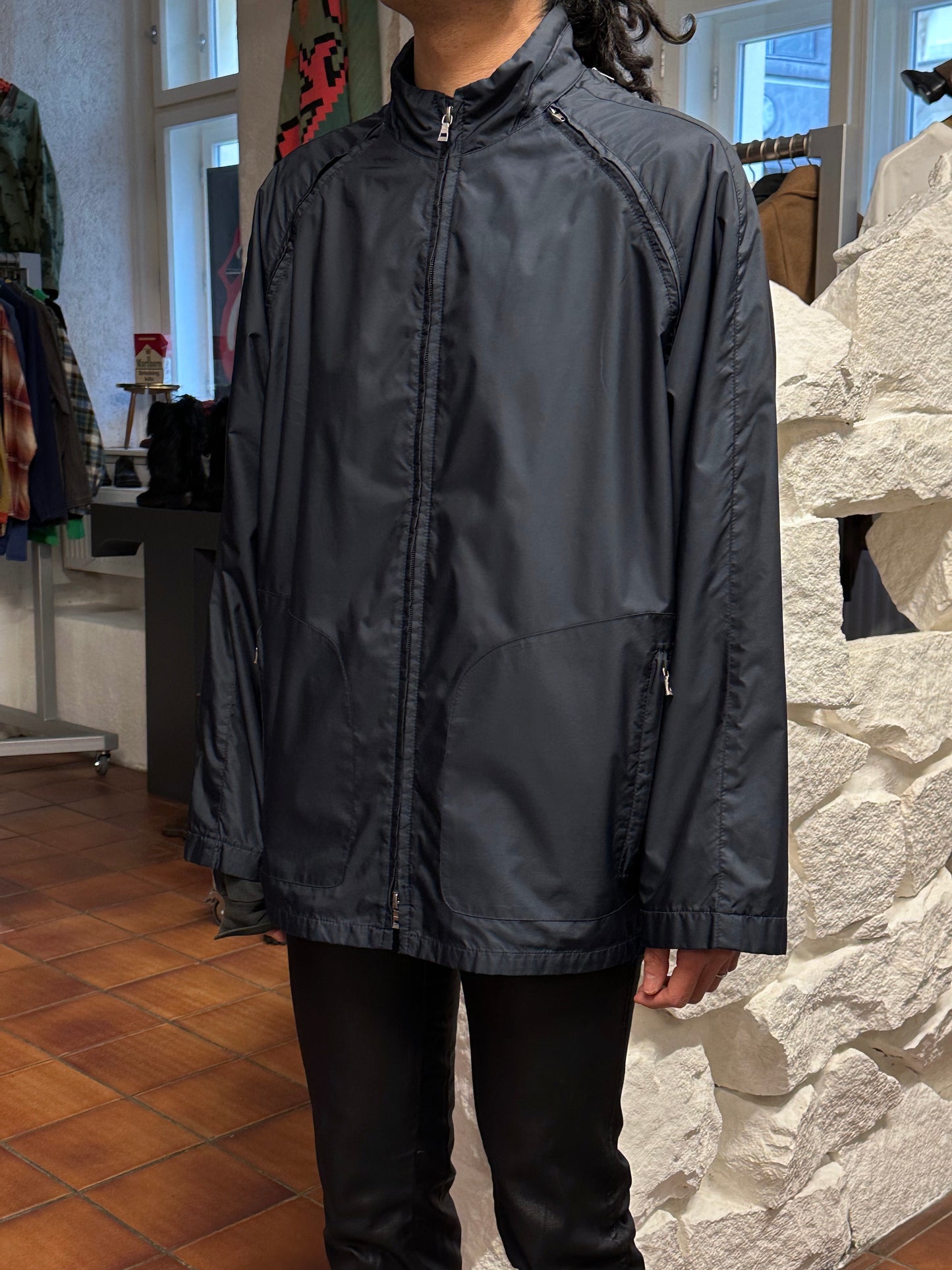 Hugo Boss Golf Vintage ヴィンテージ Y2k 2000's 2000年代 Toto Praha Prague Vintage clothing store 古着屋 古着 ユーロ古着 ヨーロッパ古着 プラハ テック modern モダン Nylon Jacket ナイロン 