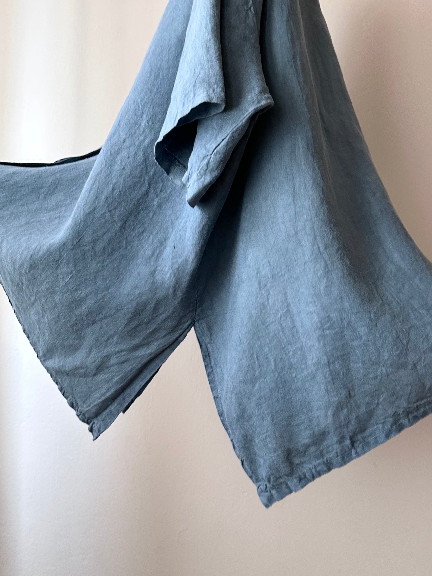 big boxy linen shirt