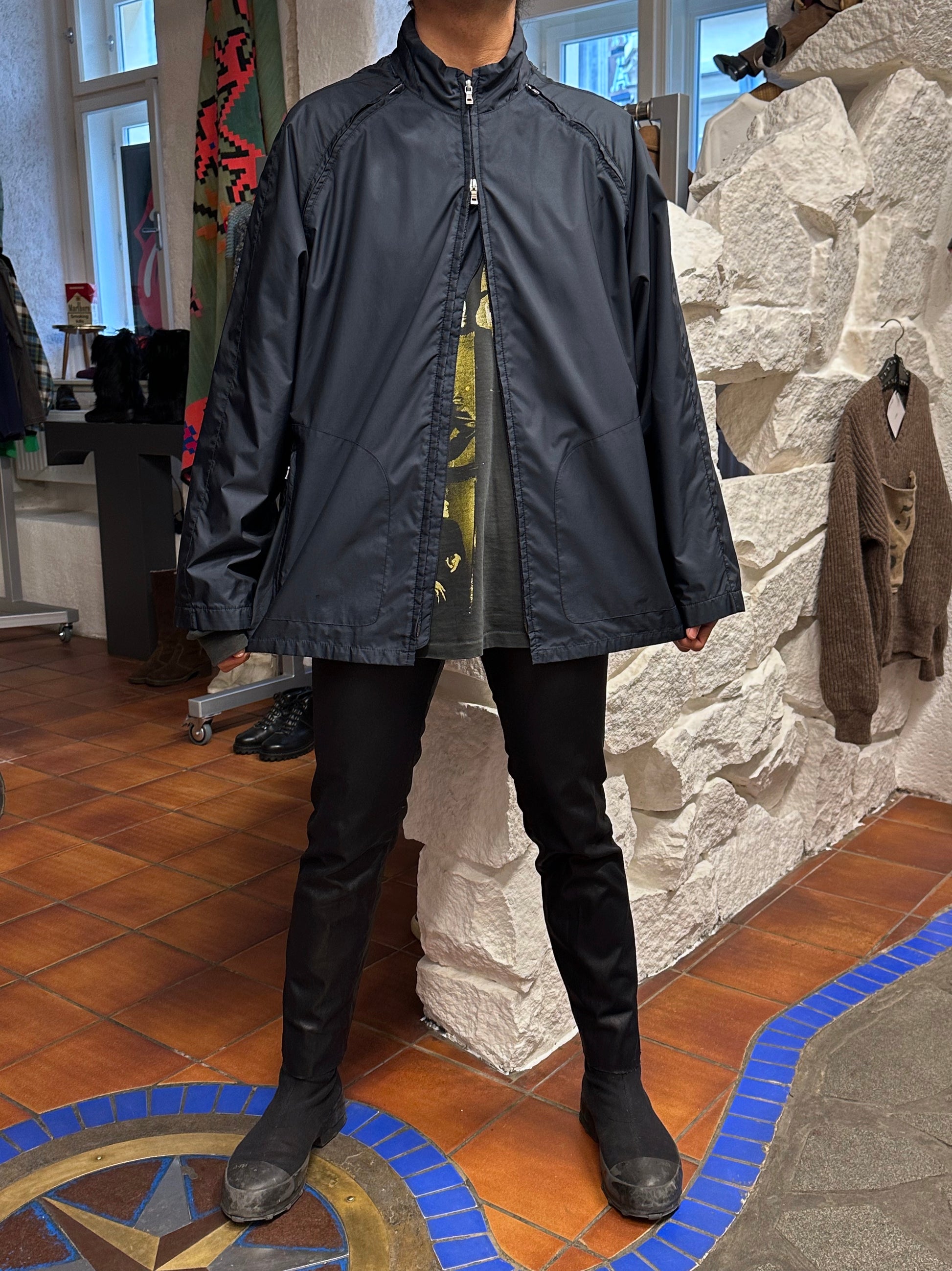 Hugo Boss Golf Vintage ヴィンテージ Y2k 2000's 2000年代 Toto Praha Prague Vintage clothing store 古着屋 古着 ユーロ古着 ヨーロッパ古着 プラハ テック modern モダン Nylon Jacket ナイロン 
