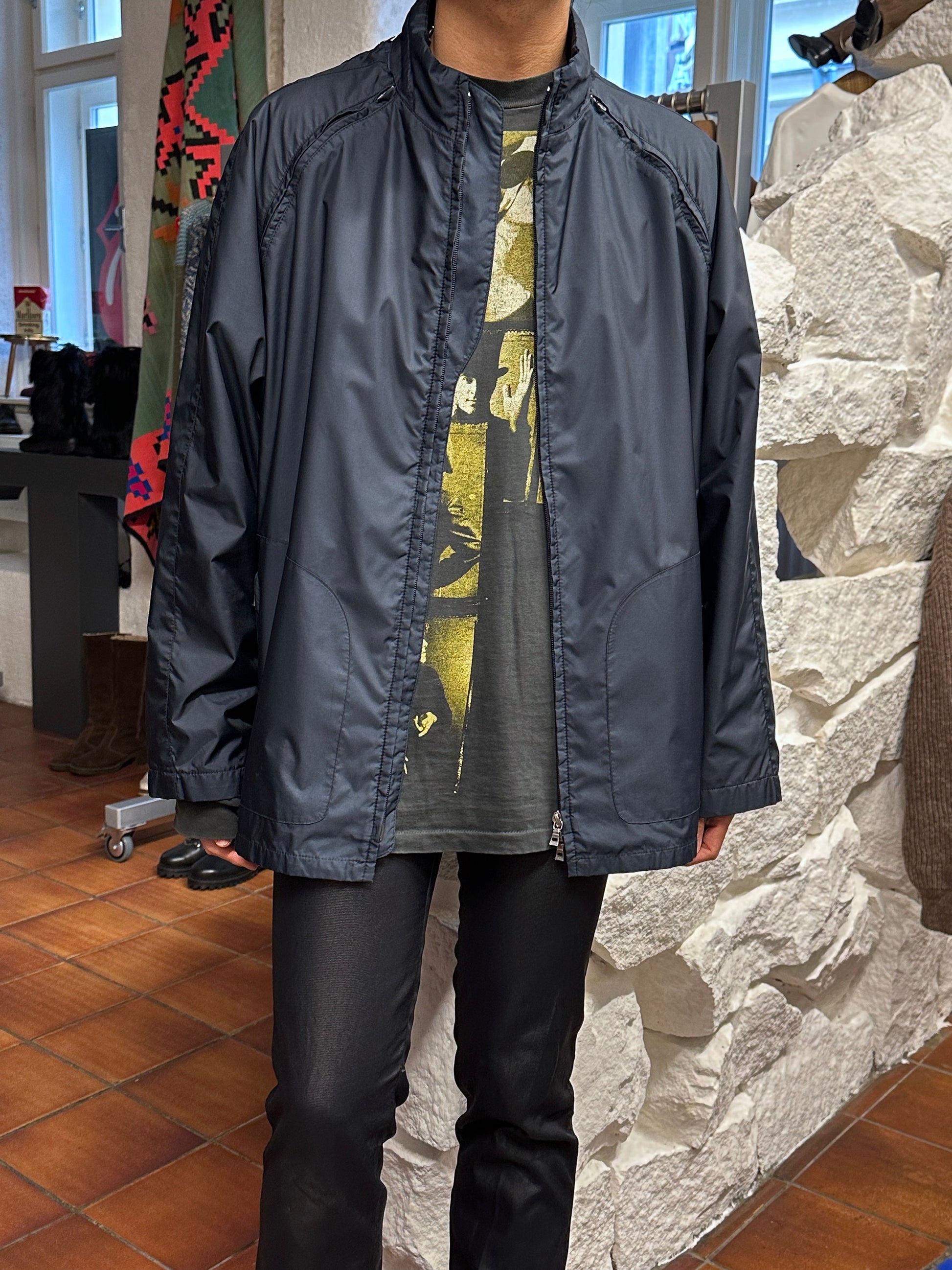 Hugo Boss Golf Vintage ヴィンテージ Y2k 2000's 2000年代 Toto Praha Prague Vintage clothing store 古着屋 古着 ユーロ古着 ヨーロッパ古着 プラハ テック modern モダン Nylon Jacket ナイロン 