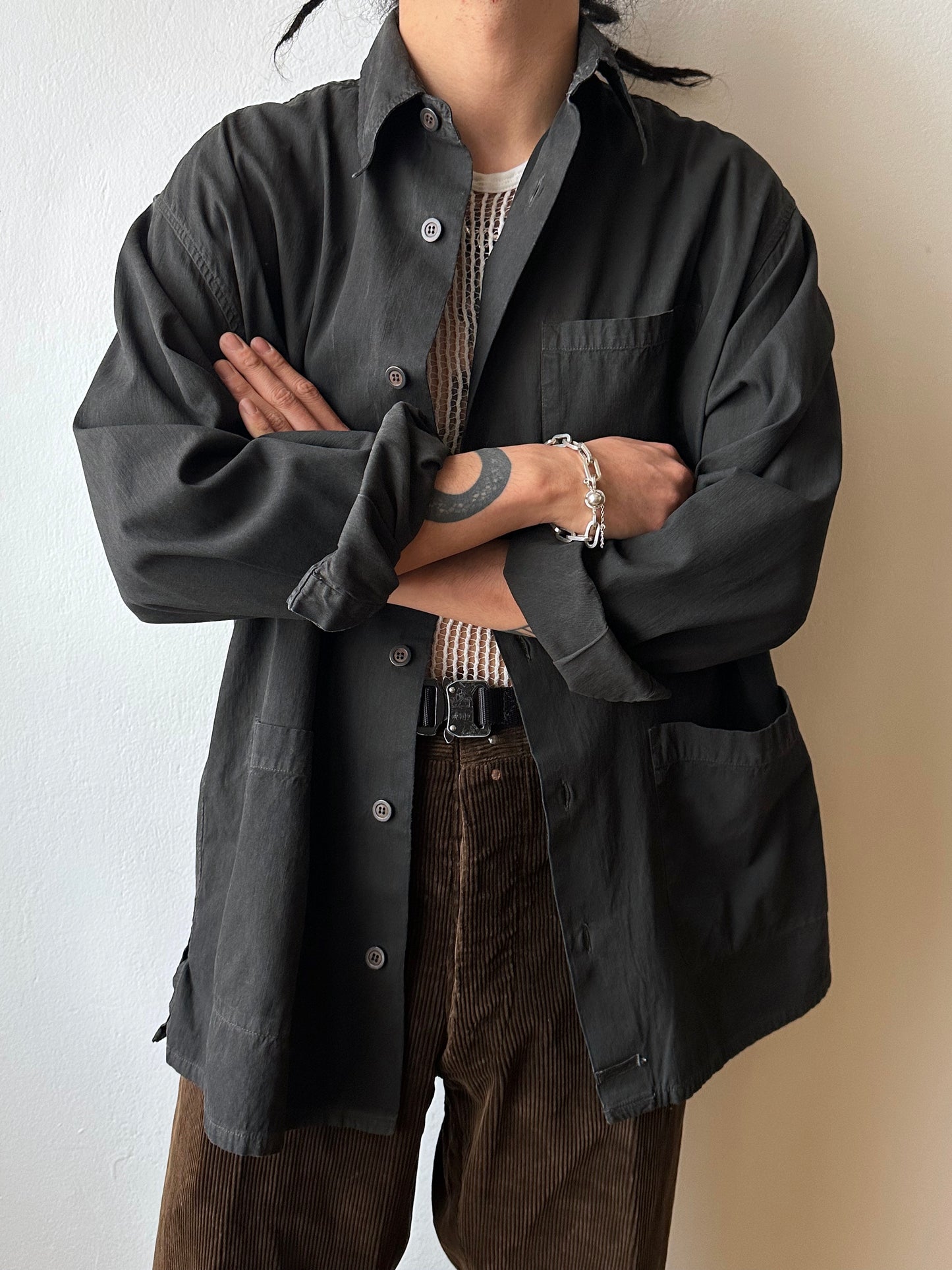 SS'95 C.P. COMPANY 90s 90年代 95年 1990's Massimo osti マッシモオスティ Stone Island ストーンアイランド イタリア製 Made in Italy Cotton shirt コットン シャツ Toto Praha Vintage clothing shop Antique shop 古着屋 プラハ Showroom appointment Prague ユーロ古着 ヨーロッパ古着 古着卸 ヴィンテージ