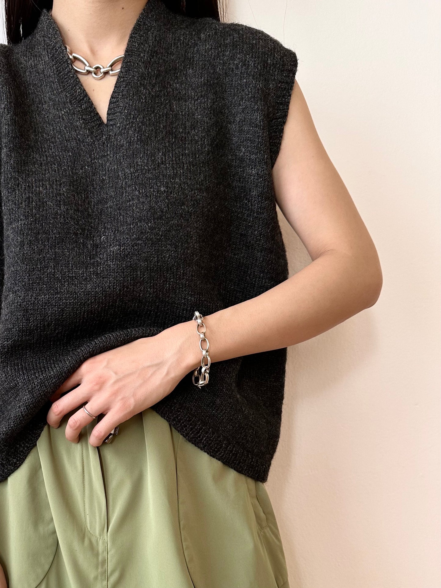 German silver chain bracelet