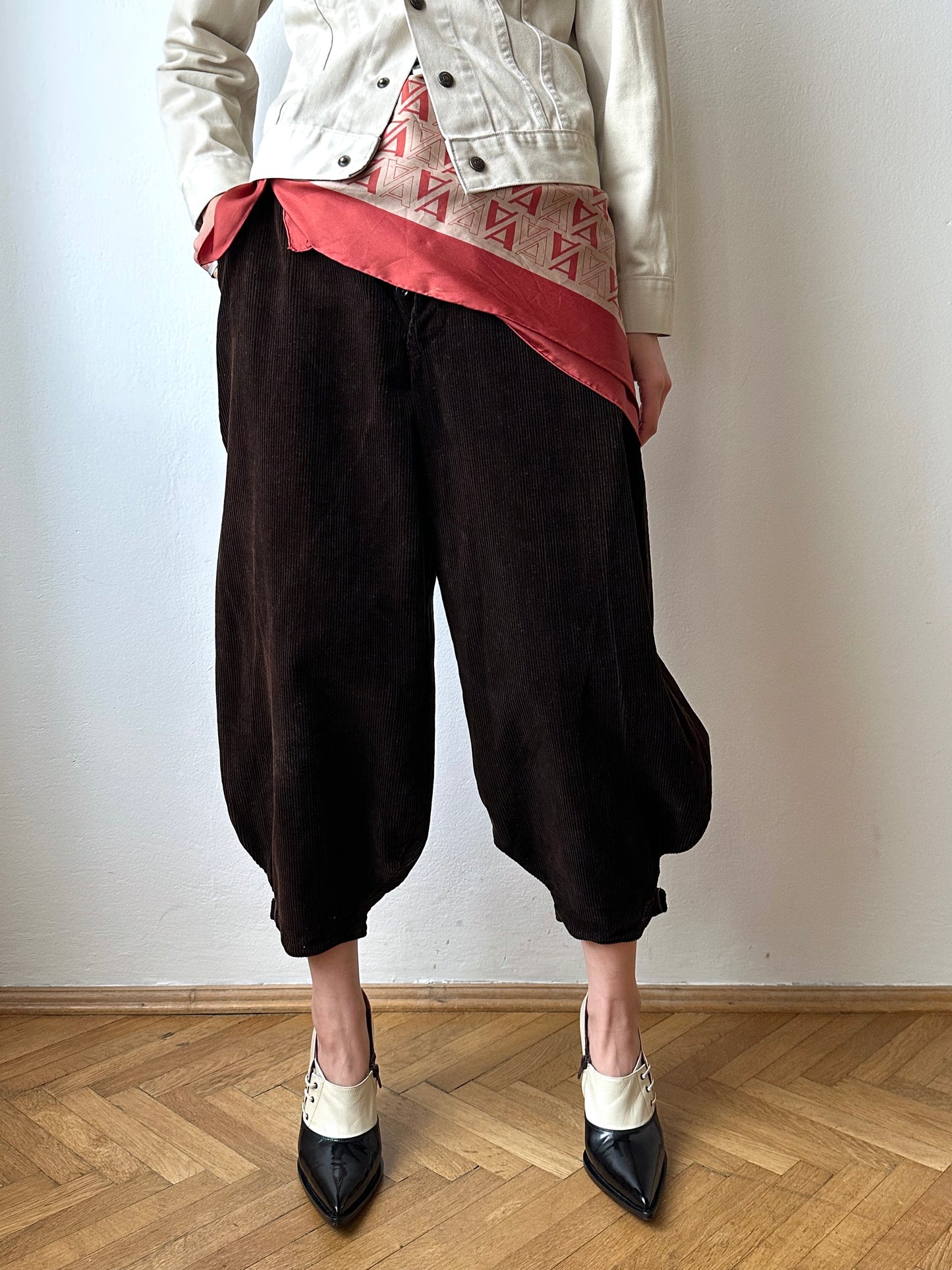 1950s French corduroy jodhpurs - w27