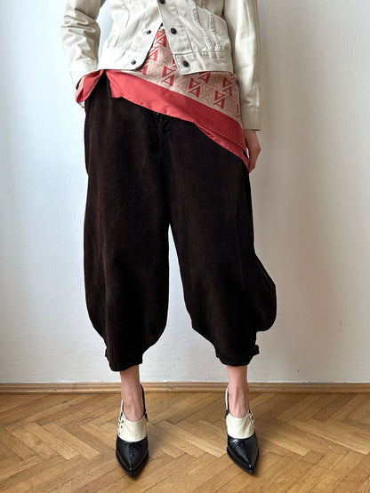 1950s French corduroy jodhpurs - w27