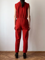 French designers red jumpsuits