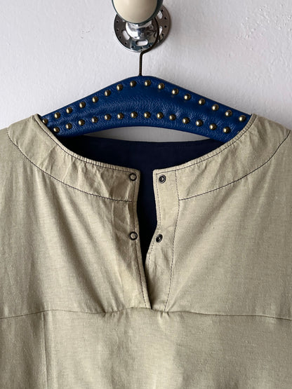 Brigitte Naux suede sweatshirt