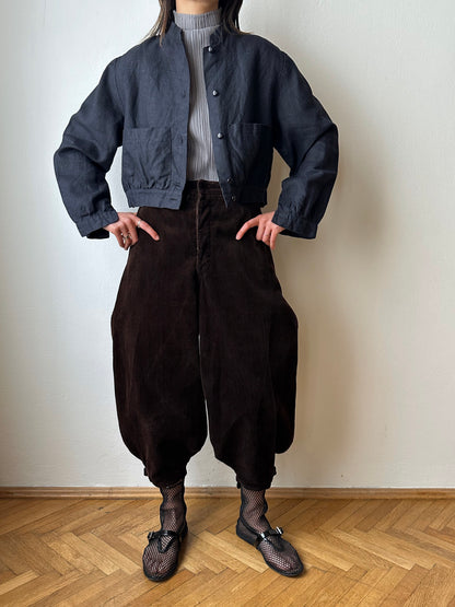 1950s French corduroy jodhpurs - w27