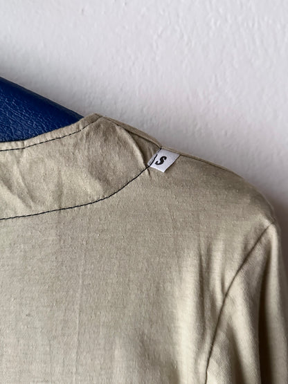 Brigitte Naux suede sweatshirt