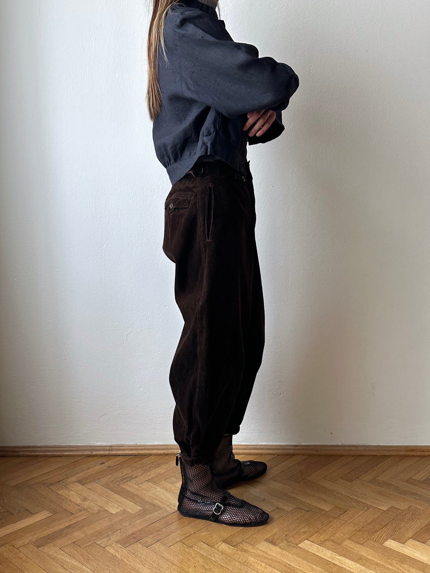 1950s French corduroy jodhpurs - w27