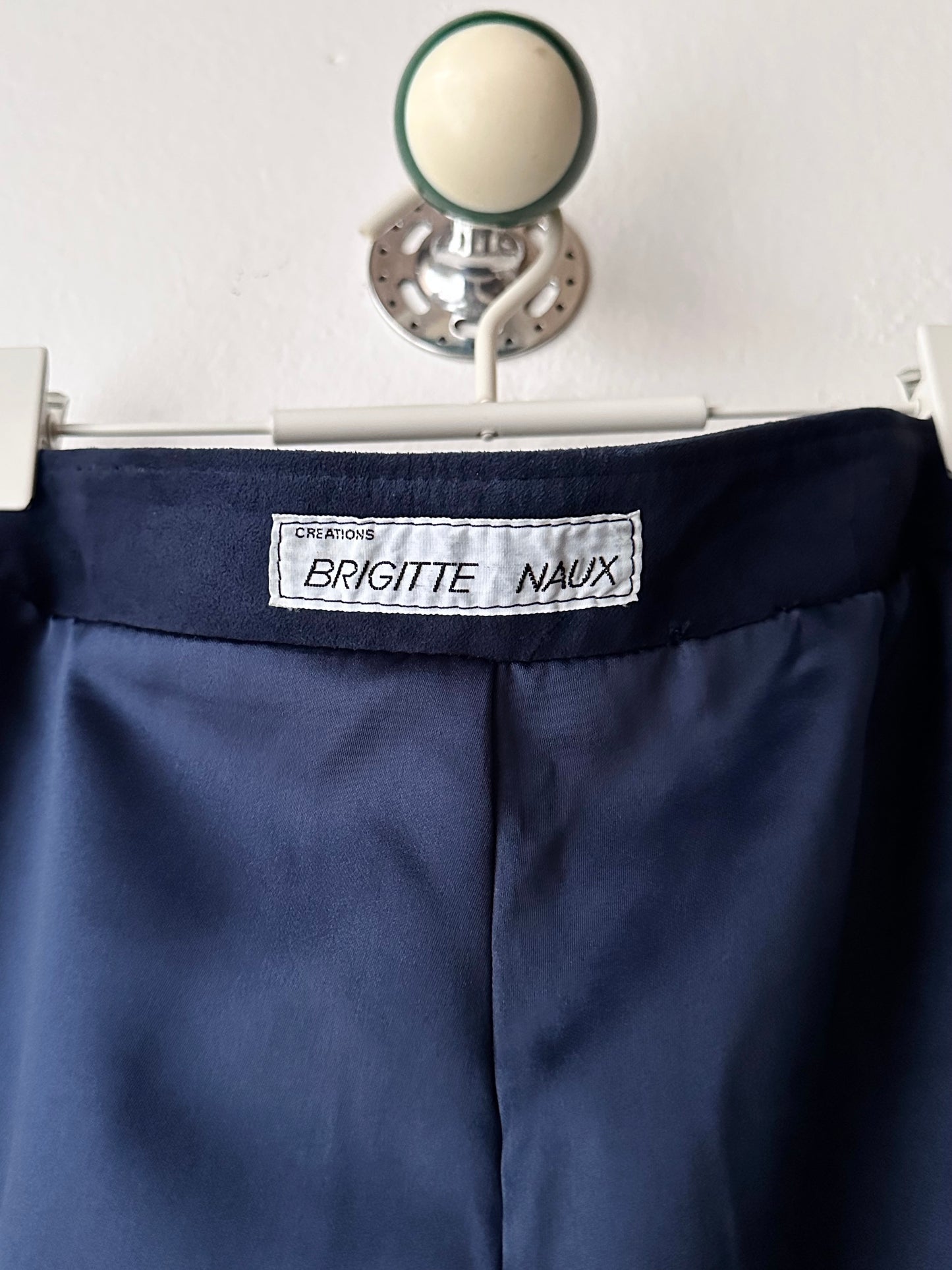 Brigitte Naux suede sweatpants