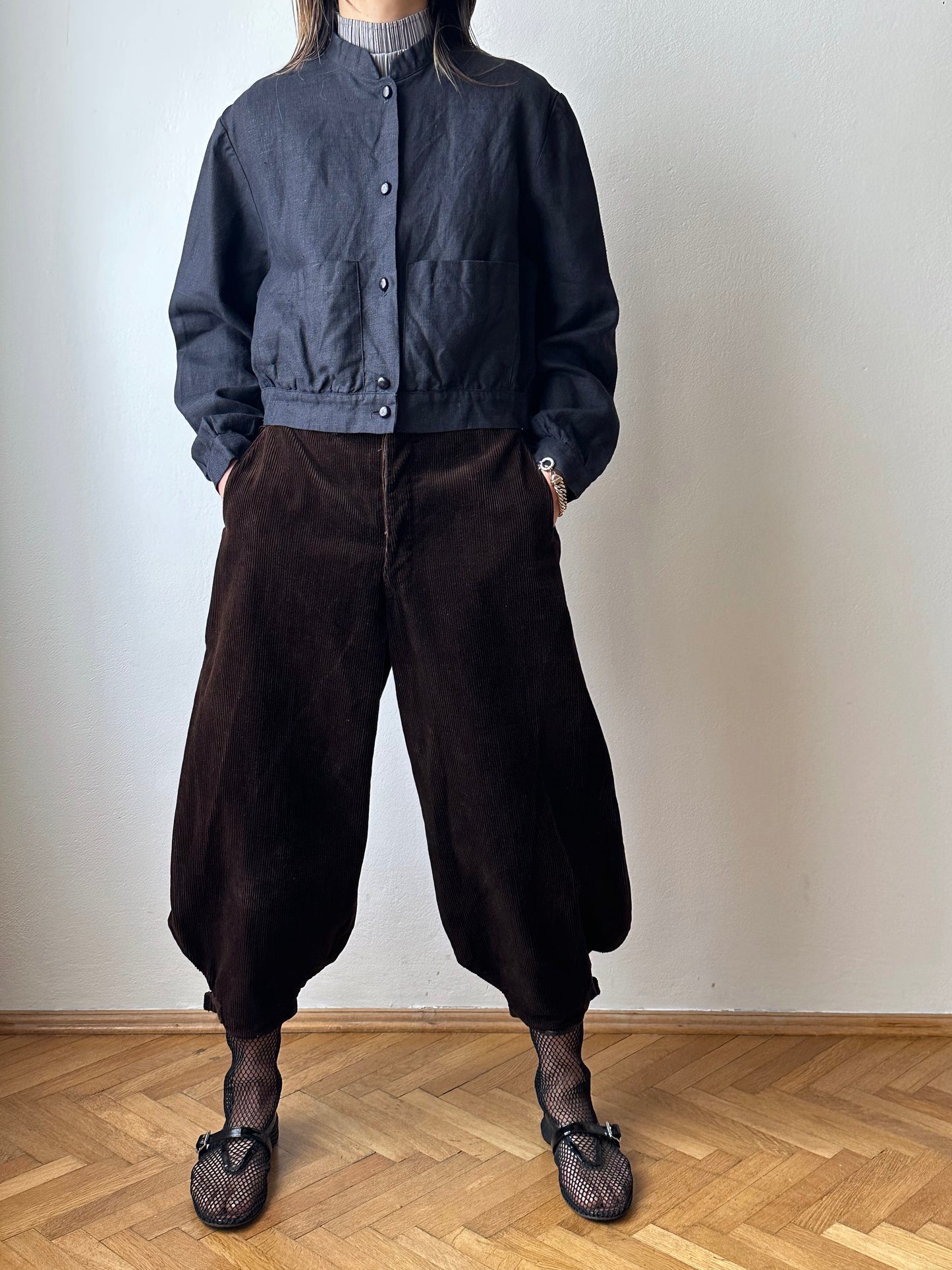 1950s French corduroy jodhpurs - w27