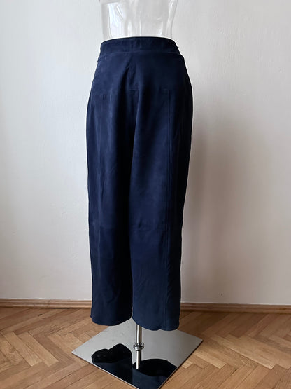 Brigitte Naux suede sweatpants