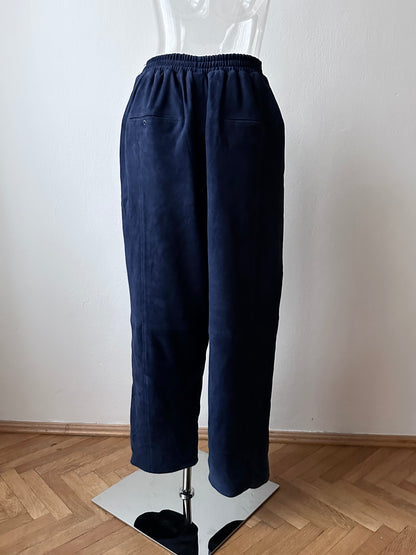 Brigitte Naux suede sweatpants