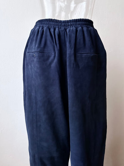 Brigitte Naux suede sweatpants