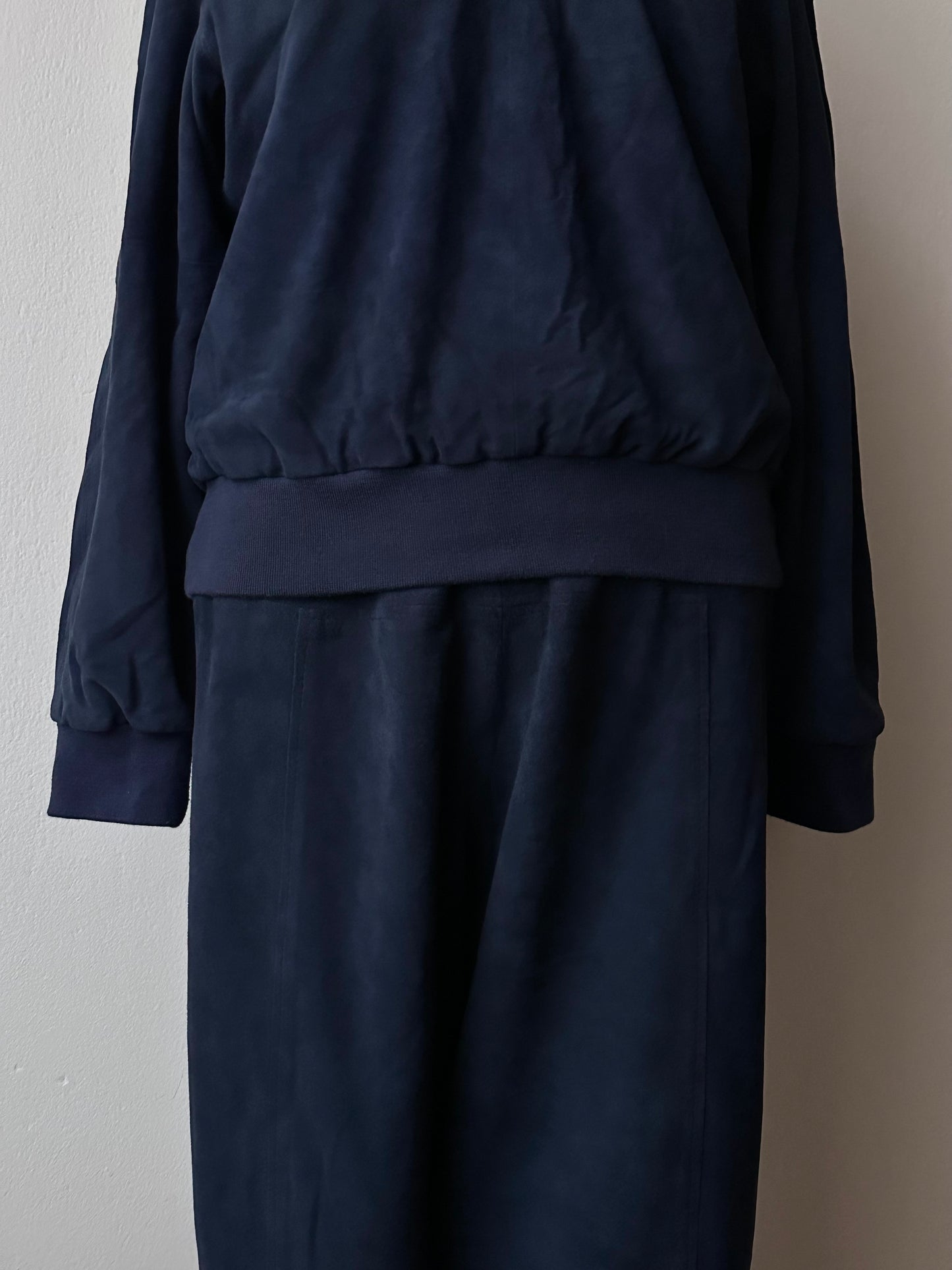 Brigitte Naux suede sweatshirt