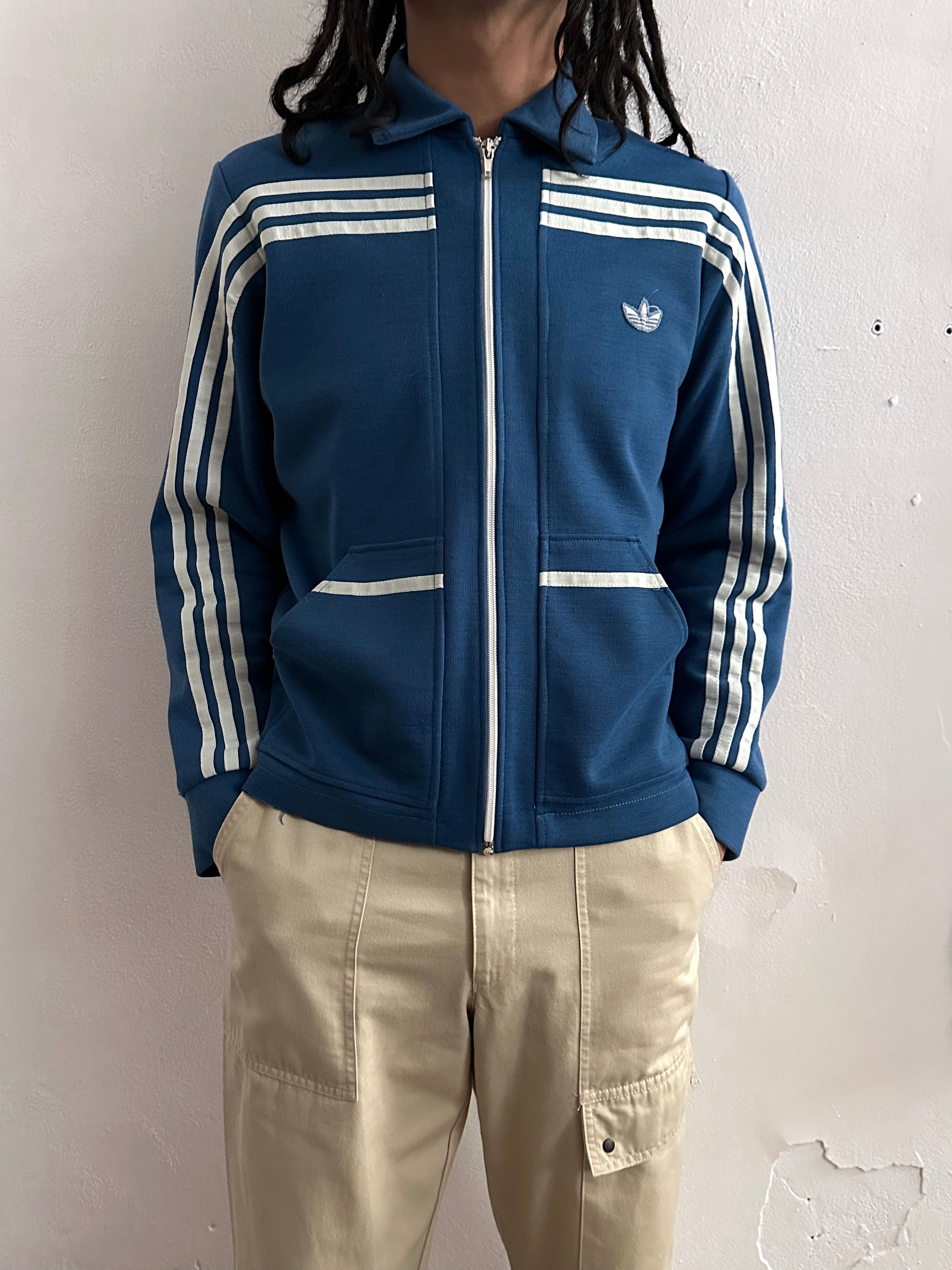 1970's adidas west germany club jersey jacket ガイコツ ジャージー Toto Praha Vintage clothing store Antique shop Prague プラハ 古着屋 古着 アンティークショップ ユーロ古着 アディダス ヨーロッパ古着 西ドイツ製