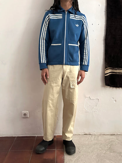 1970's adidas west germany club jersey jacket ガイコツ ジャージー Toto Praha Vintage clothing store Antique shop Prague プラハ 古着屋 古着 アンティークショップ ユーロ古着 アディダス ヨーロッパ古着 西ドイツ製