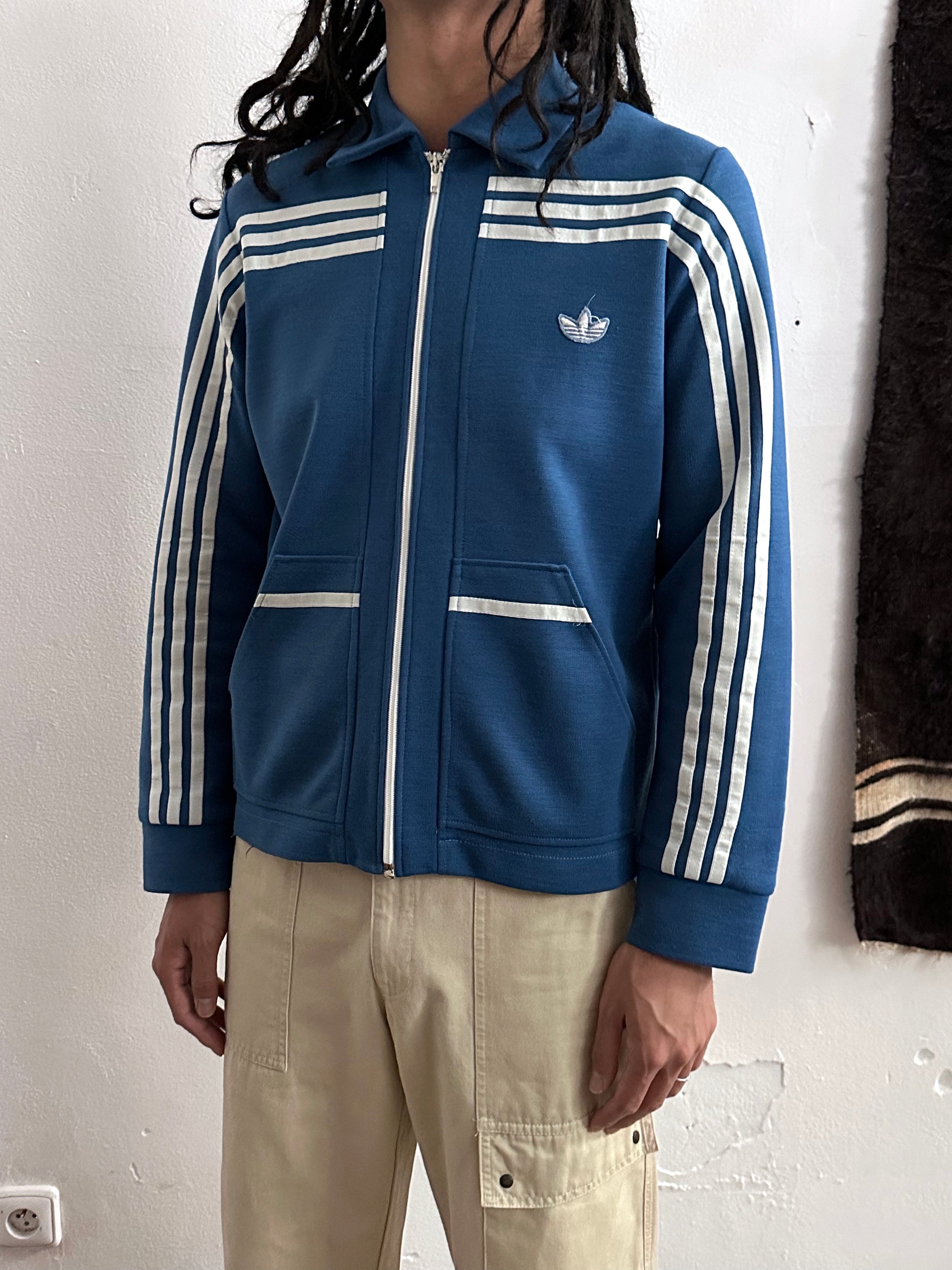 1970's adidas west germany club jersey jacket ガイコツ ジャージー Toto Praha Vintage clothing store Antique shop Prague プラハ 古着屋 古着 アンティークショップ ユーロ古着 アディダス ヨーロッパ古着 西ドイツ製