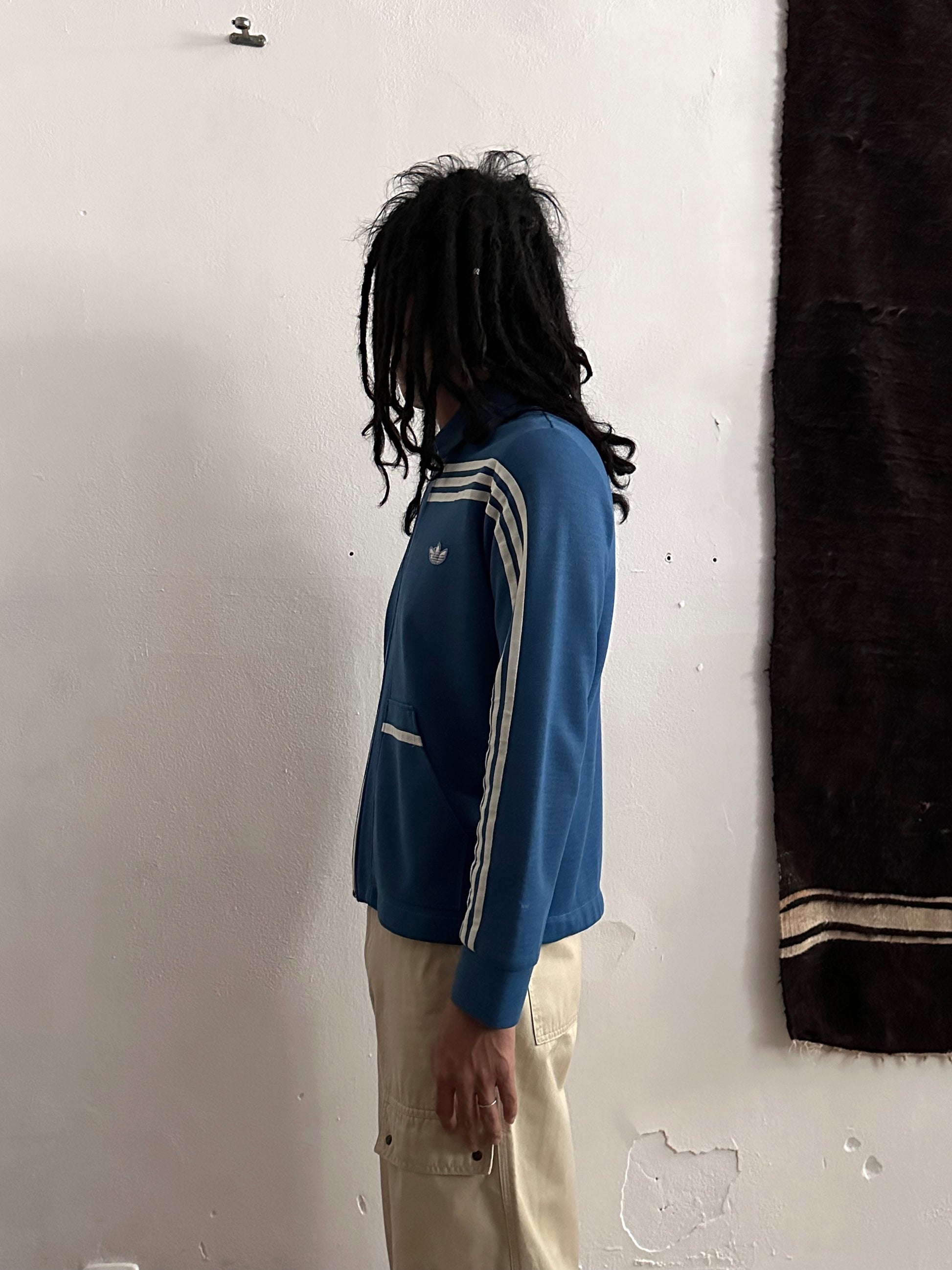 1970's adidas west germany club jersey jacket ガイコツ ジャージー Toto Praha Vintage clothing store Antique shop Prague プラハ 古着屋 古着 アンティークショップ ユーロ古着 アディダス ヨーロッパ古着 西ドイツ製