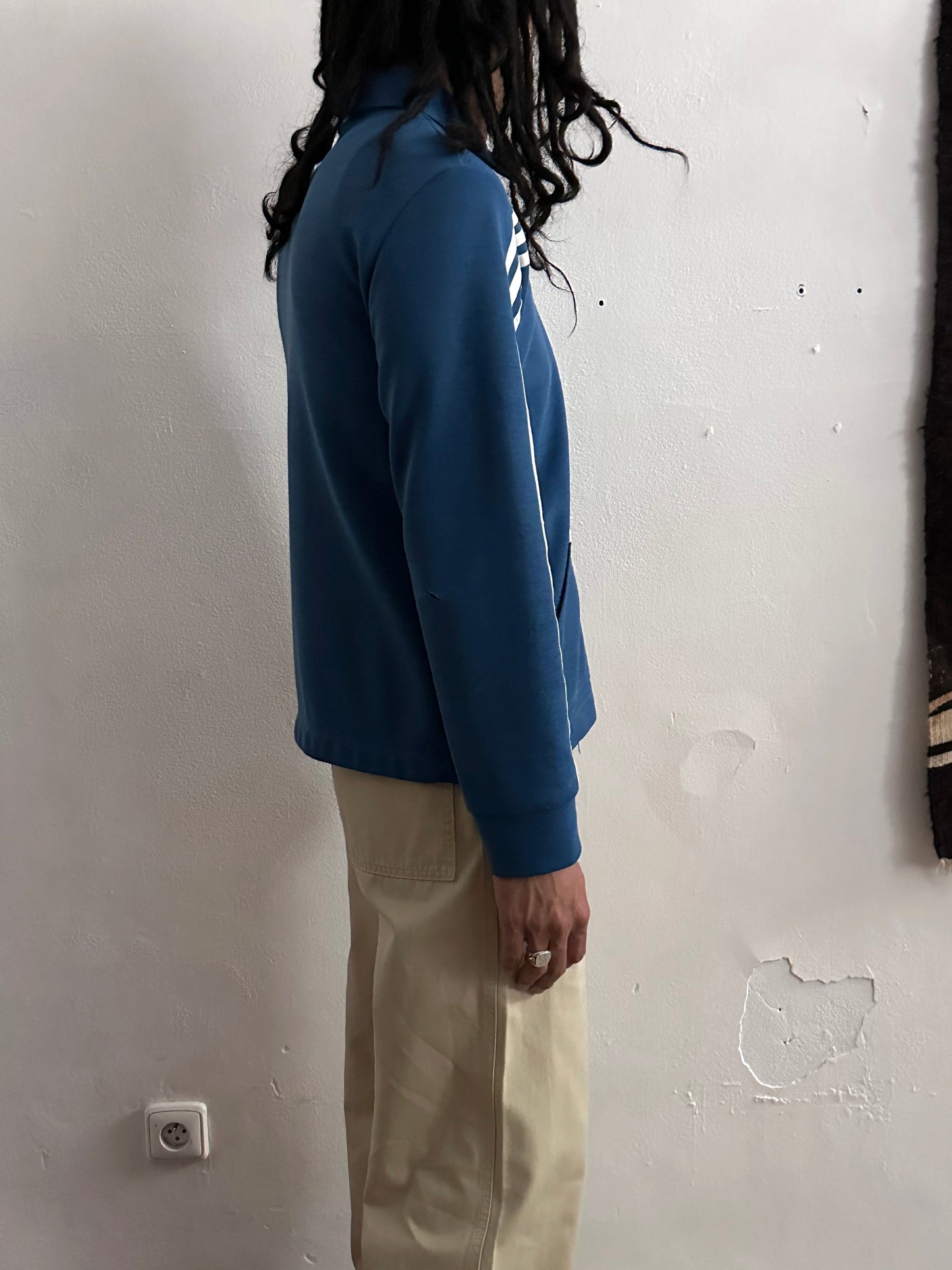 1970's adidas west germany club jersey jacket ガイコツ ジャージー Toto Praha Vintage clothing store Antique shop Prague プラハ 古着屋 古着 アンティークショップ ユーロ古着 アディダス ヨーロッパ古着 西ドイツ製