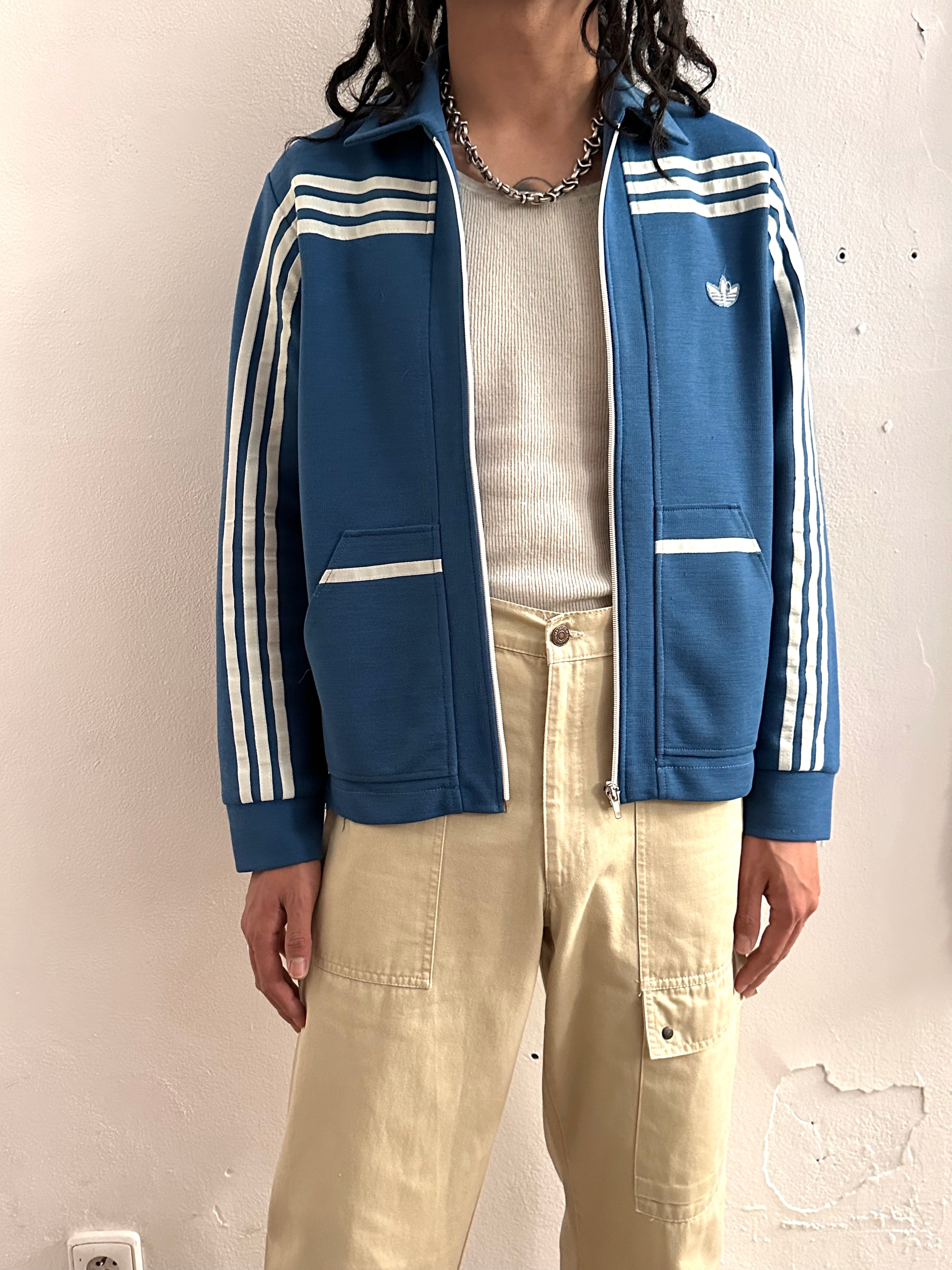 1970年代 昭和期ヴィンテージ日本製ミリタリースタイル ケープ ネイビXS–S 1970's adidas west germany club jersey jacket – TOTO
