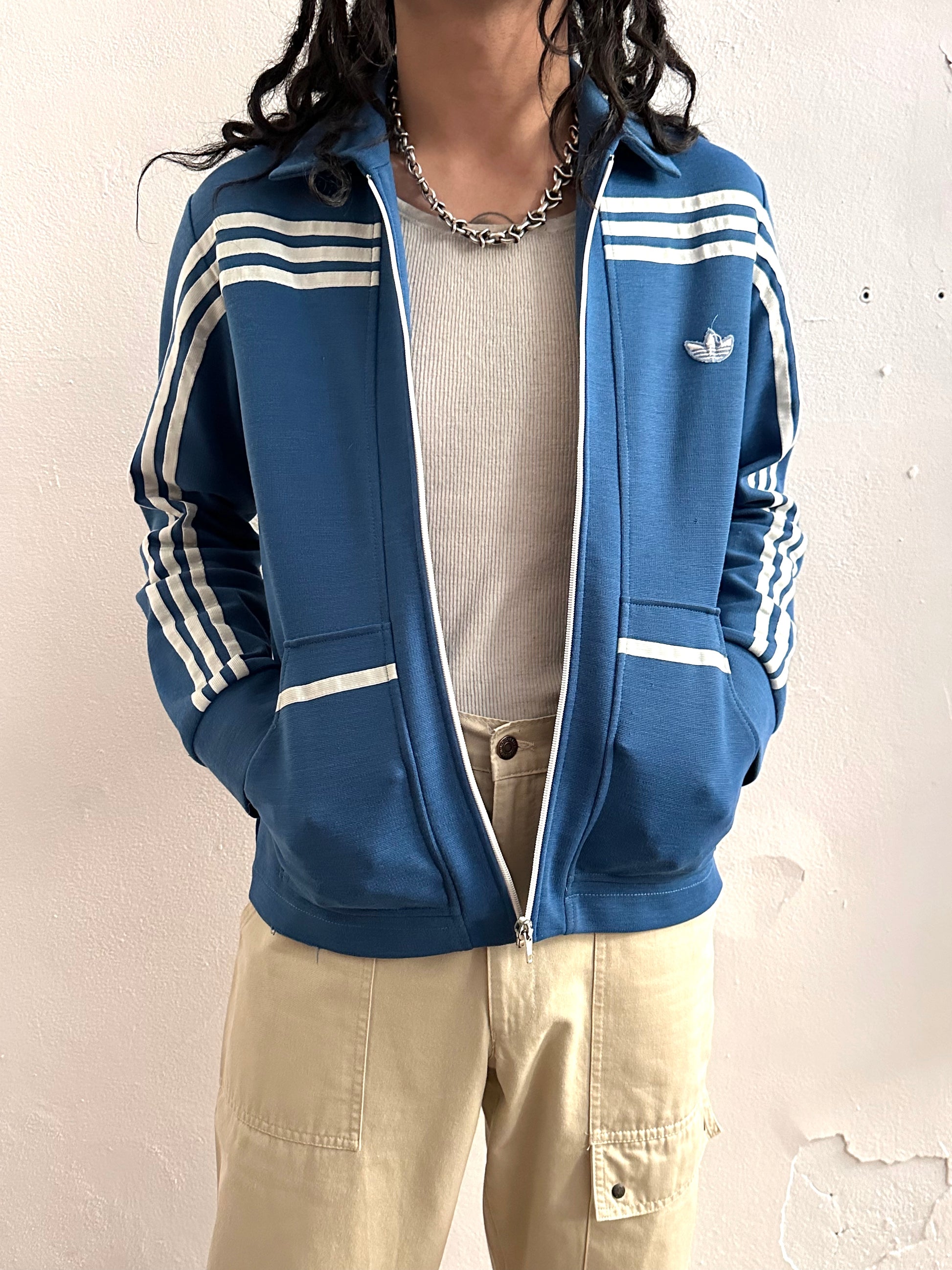 1970's adidas west germany club jersey jacket ガイコツ ジャージー Toto Praha Vintage clothing store Antique shop Prague プラハ 古着屋 古着 アンティークショップ ユーロ古着 アディダス ヨーロッパ古着 西ドイツ製