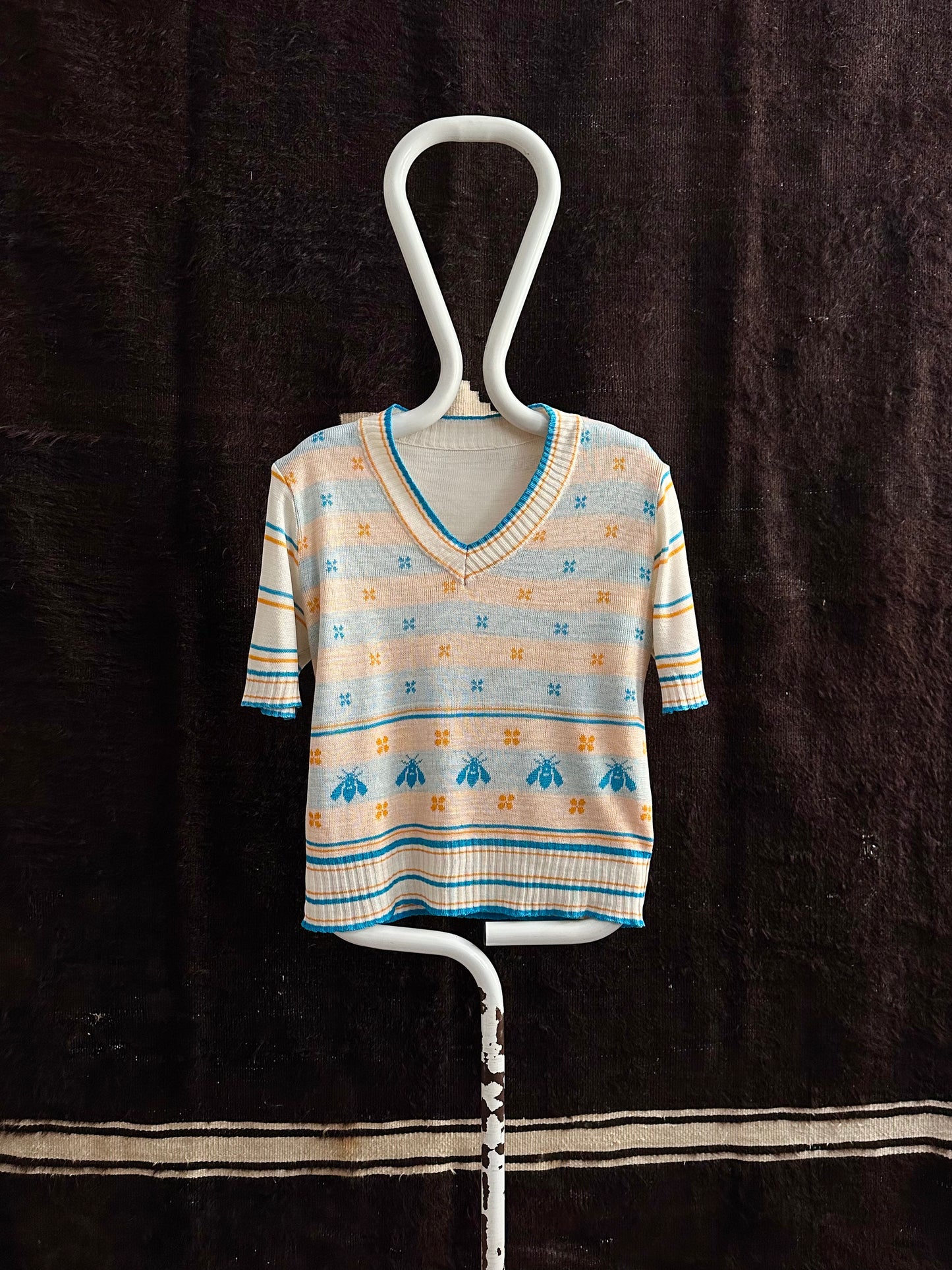 bee jacquard summer knit