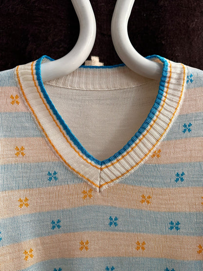 bee jacquard summer knit