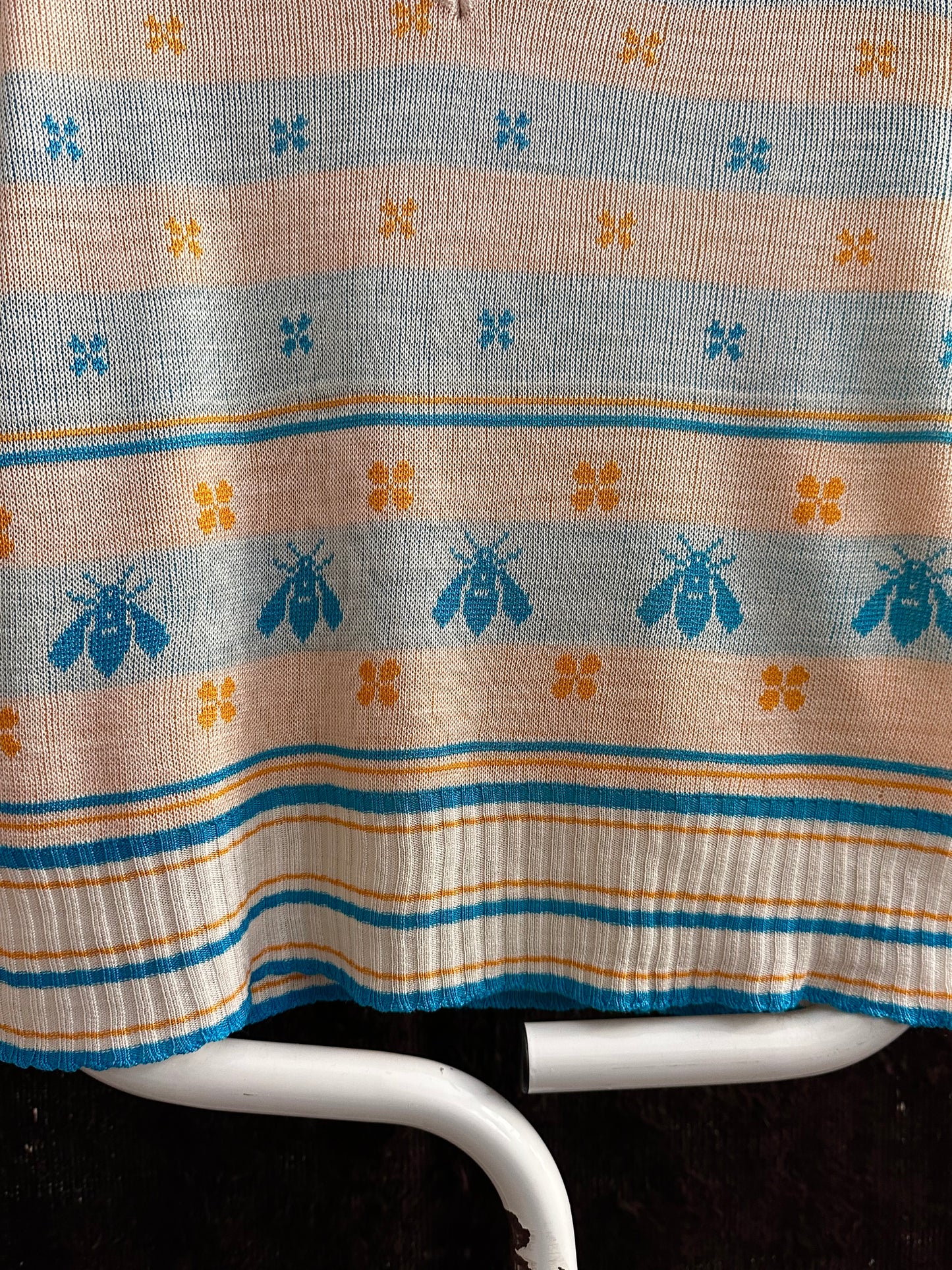 bee jacquard summer knit