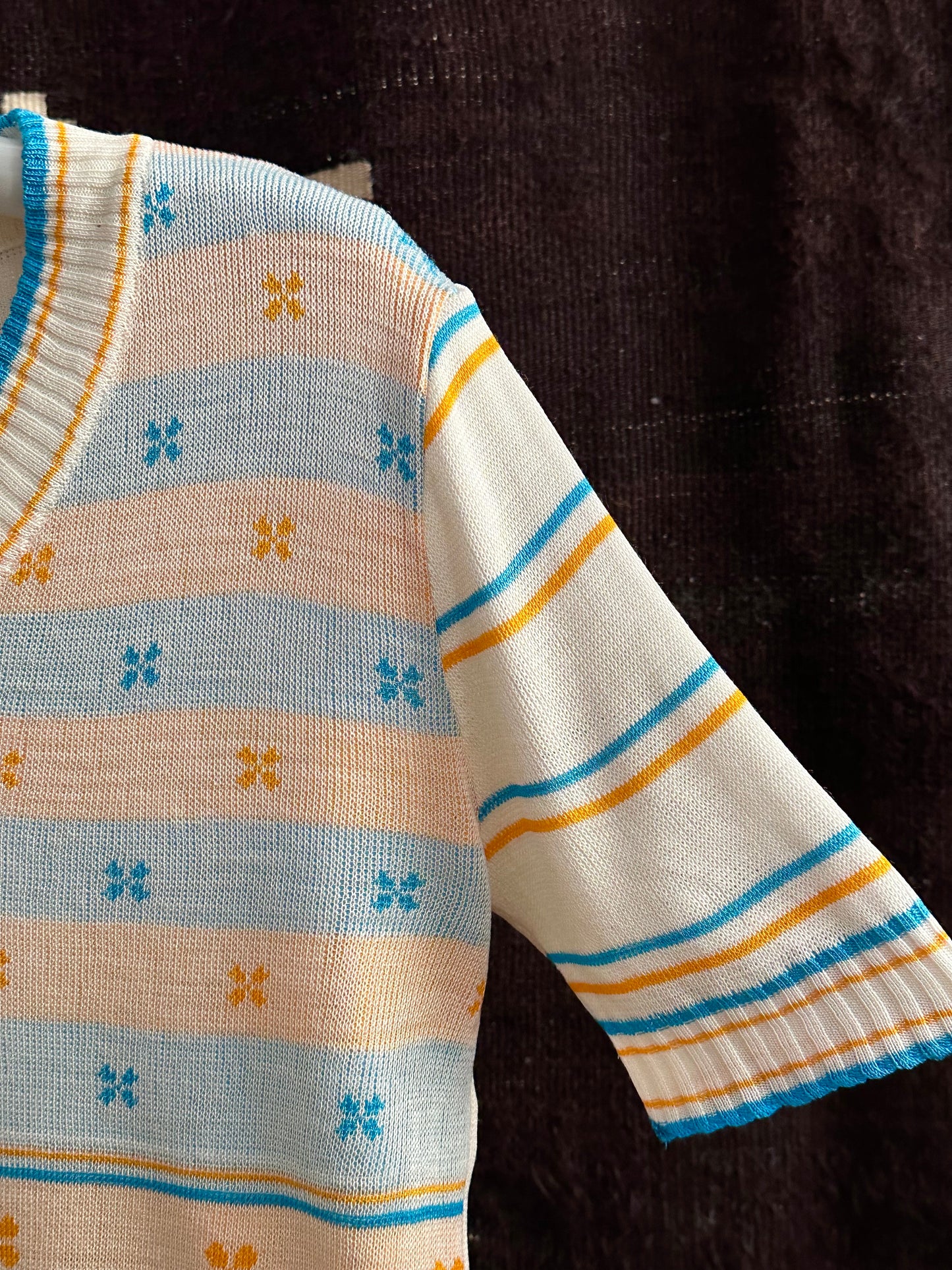 bee jacquard summer knit