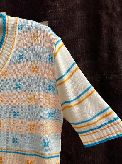 bee jacquard summer knit