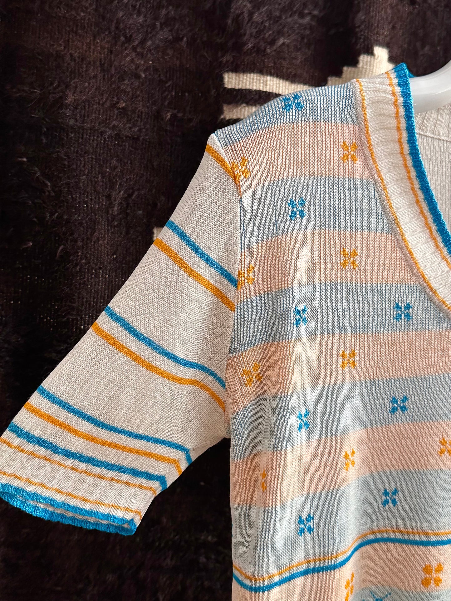 bee jacquard summer knit