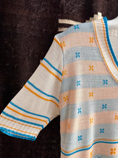 bee jacquard summer knit