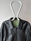 70's Leather jacket Black 1970’s Vintage Toto Praha Prague Vintage store Europe 古着屋 古着 プラハ 古着卸 ユーロ古着 ヨーロッパ古着 レザージャケット ライダース シングル 黒