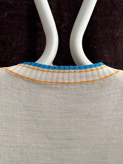 bee jacquard summer knit